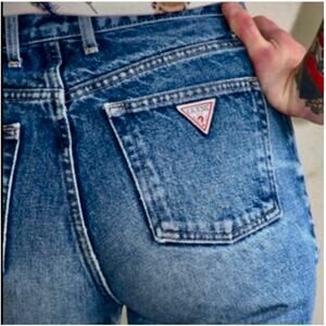 Vintage 90s Guess Jeans Georges Marciano Style 24050 Hi Rise Medium Wash, 29